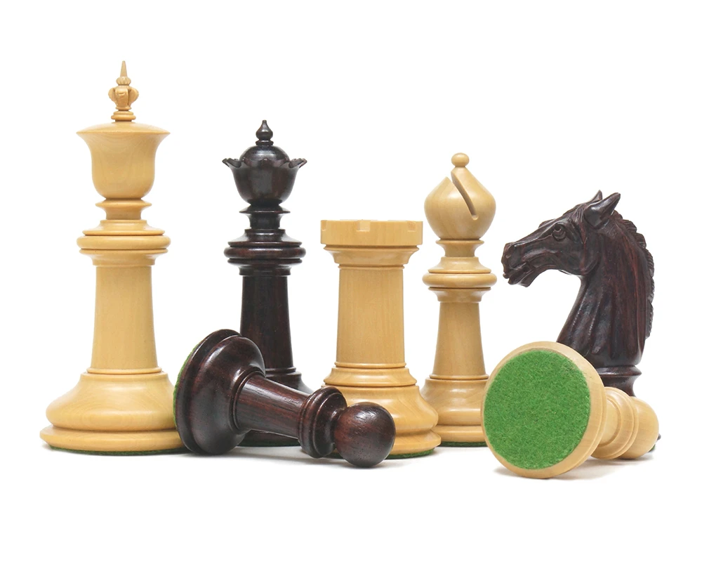 Classic Staunton Rosewood Bath Series Chess Men 4.25 Inches 4 Classic Staunton Rosewood Bath Series Chess Men 4.25 Inches - Image 4