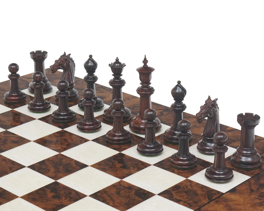 Classic Staunton Rosewood Bath Series Chess Men 4.25 Inches 5 Classic Staunton Rosewood Bath Series Chess Men 4.25 Inches - Image 5