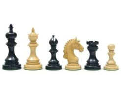The Garvi Ebony Chessmen 4 Inches