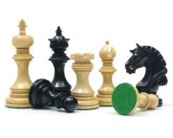 The Garvi Ebony Chessmen 4 Inches 9 The Garvi Ebony Chessmen 4 Inches -Chess Shop RCP125 02