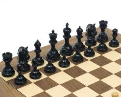 The Garvi Ebony Chessmen 4 Inches 11 The Garvi Ebony Chessmen 4 Inches -Chess Shop RCP125 04