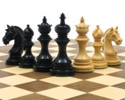 The Garvi Ebony Chessmen 4 Inches 13 The Garvi Ebony Chessmen 4 Inches -Chess Shop RCP125 06