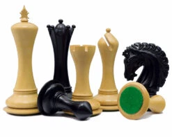 The Empire Knight Ebony Chessmen 4.5 Inch -Chess Shop RCP137 02