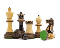 Burnt Parker Chessmen 4 Inch 9 Burnt Parker Chessmen 4 Inch -Chess Shop RCP139 02