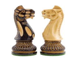 Burnt Parker Chessmen 4 Inch 10 Burnt Parker Chessmen 4 Inch -Chess Shop RCP139 03