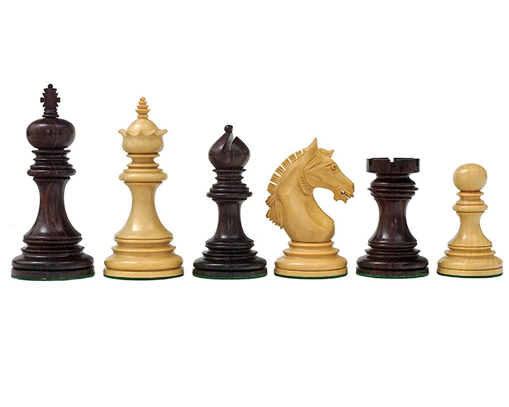 The Garvi 4 Inch Rosewood Chessmen 1 The Garvi 4 Inch Rosewood Chessmen