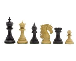 The Kingsgate Ebony Chessmen 4.25 Inch