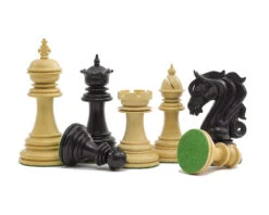 The Kingsgate Ebony Chessmen 4.25 Inch -Chess Shop RCP144 02