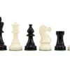 Atlantic Series Black & Cream Lacquered Chessmen 3.75 Inches