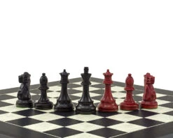 Broadbase Chess Men In Red And Black 3.75 Inch -Chess Shop RCP154 06