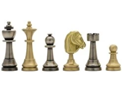 The Turin Metal Chess Men By Italfama