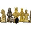 The Medieval Pewter Hand Painted Luxury Chess Men By Italfama