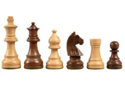 Down Head Acacia 3 Inch Chessmen