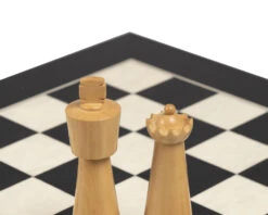 Art Deco Ebonised And Boxwood Chess Pieces 3.5 Inch -Chess Shop RCP165 04