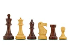 Rosewood Staunton Deluxe Chessmen 3.75 Inches