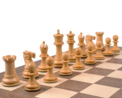 Reproduction Staunton Ebony Chessmen 1890 Model 3.5 Inch -Chess Shop RCP171 03