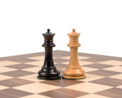 Reproduction Staunton Ebony Chessmen 1869 Model 4 Inch -Chess Shop RCP172 05