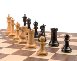 Reproduction Staunton Ebony Chessmen 1869 Model 4 Inch -Chess Shop RCP172 06