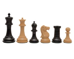 Reproduction Staunton Ebony Chessmen 1849 Model 4.4 Inch King