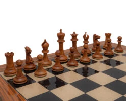 Reproduction Staunton Chessmen 1849 Model 4.4 Inch King In Antiqued Boxwood And Ebony 10 Reproduction Staunton Chessmen 1849 Model 4.4 Inch King In Antiqued Boxwood And Ebony -Chess Shop RCP175 03