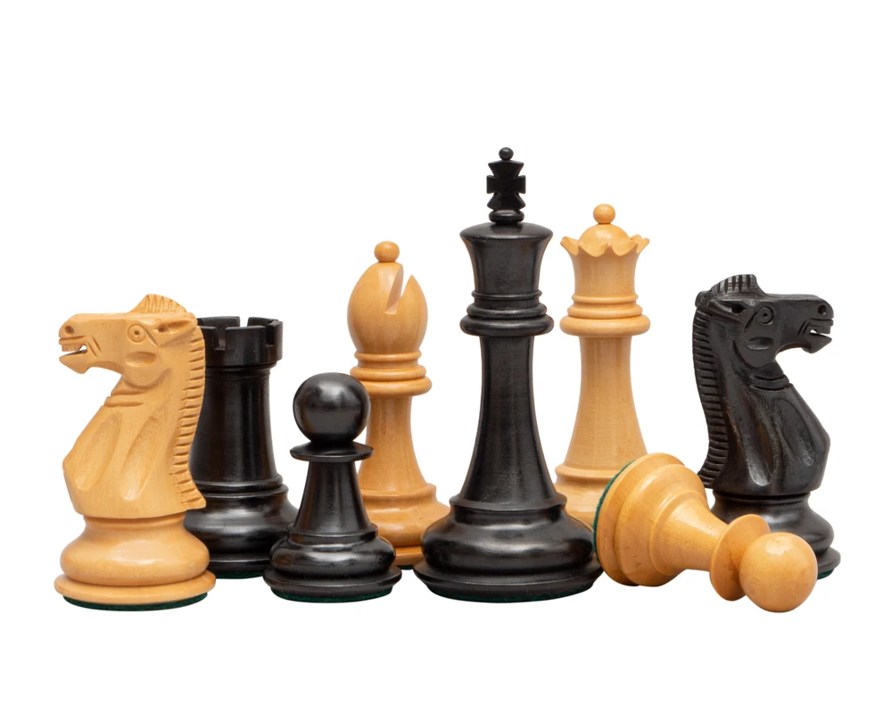 The Arundel Ebonised Staunton 3.5 Inch Chess Men (49350) 2 The Arundel Ebonised Staunton 3.5 Inch Chess Men (49350) - Image 2