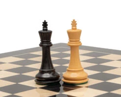 Reproduction Staunton Ebony Chessmen 1972 Model 3.5 Inch (50040) -Chess Shop RCP182 04