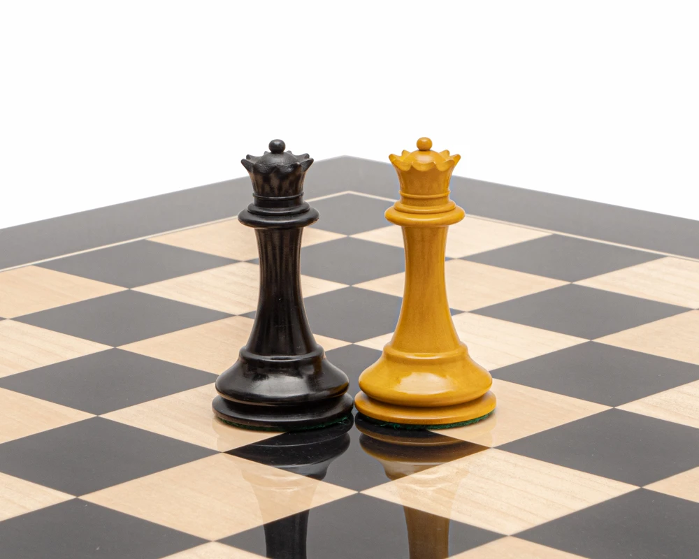 The Harrwitz Black And Antiqued Reproduction Chess Men 3.5 Inch 7 The Harrwitz Black And Antiqued Reproduction Chess Men 3.5 Inch - Image 7