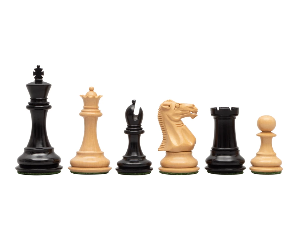 Windsor Ebony Chess Men 3.5 Inch 1 Windsor Ebony Chess Men 3.5 Inch