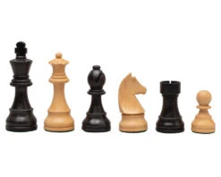 Down Head Ebonised Chess Men 3.75 Inch