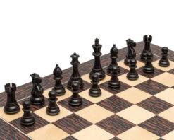 3.5 Inch Classic Staunton Chessmen Ebonised 11 3.5 Inch Classic Staunton Chessmen Ebonised -Chess Shop RCP187 04