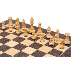 3.5 Inch Classic Staunton Chessmen Ebonised 12 3.5 Inch Classic Staunton Chessmen Ebonised -Chess Shop RCP187 05