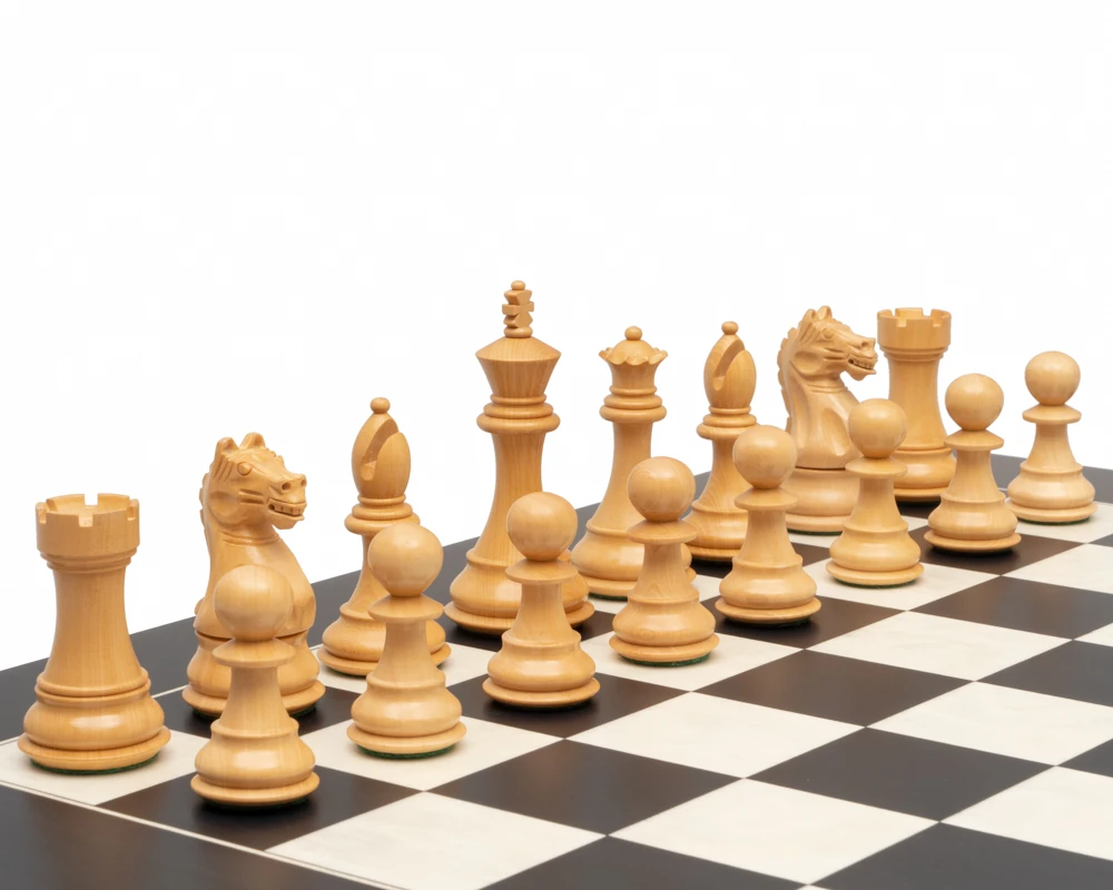 Fierce Knight Ebonised Chessmen 4 Inch 4 Fierce Knight Ebonised Chessmen 4 Inch - Image 4