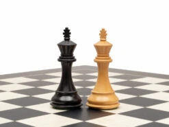 Fierce Knight Ebonised Chessmen 4 Inch 10 Fierce Knight Ebonised Chessmen 4 Inch -Chess Shop RCP191 04