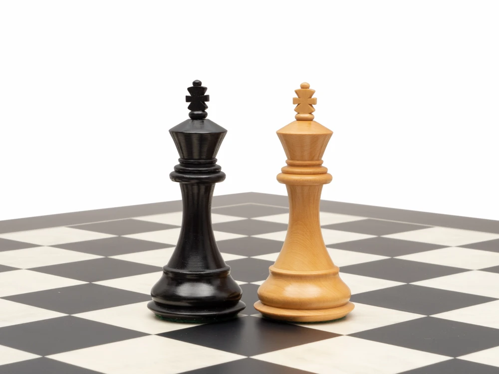 Fierce Knight Ebonised Chessmen 4 Inch 5 Fierce Knight Ebonised Chessmen 4 Inch - Image 5