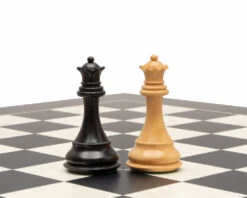 Fierce Knight Ebonised Chessmen 4 Inch 11 Fierce Knight Ebonised Chessmen 4 Inch -Chess Shop RCP191 05