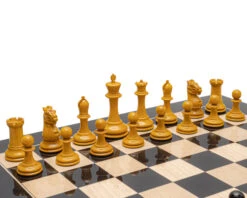 The Harrwitz Staunton 3.5 Inch Ebony Chess Men 12 The Harrwitz Staunton 3.5 Inch Ebony Chess Men -Chess Shop RCP193 03