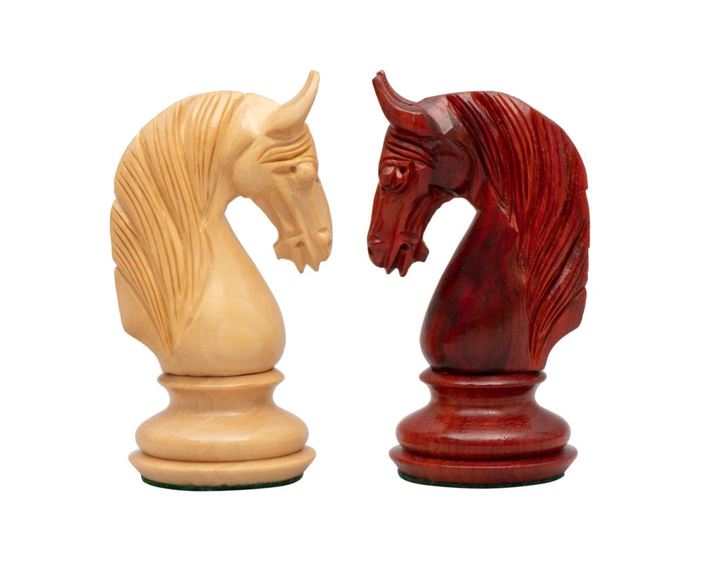 Blackburne Luxury Padauk Chess Men 4.5 Inch 4 Blackburne Luxury Padauk Chess Men 4.5 Inch - Image 4