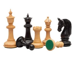 Blackburne Luxury Ebony Chess Men 4.5 Inch 9 Blackburne Luxury Ebony Chess Men 4.5 Inch -Chess Shop RCP195 02