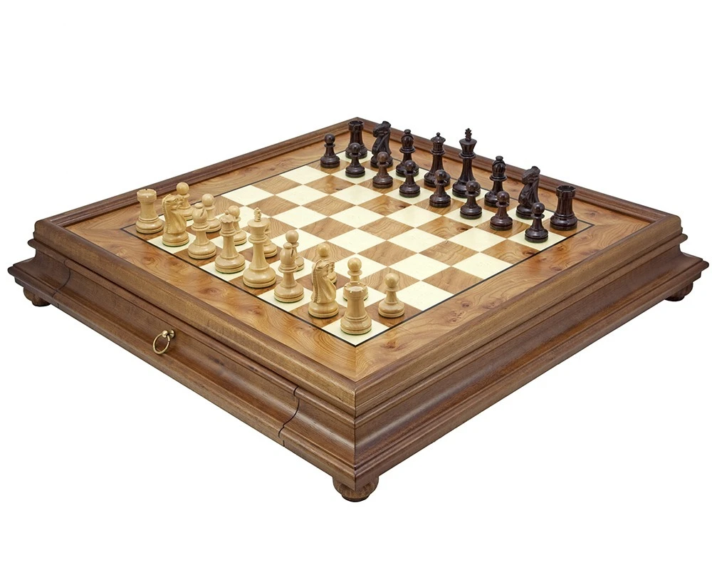 Supreme Rosewood And Briarwood Traditional Chess Set 1 Supreme Rosewood And Briarwood Traditional Chess Set