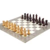 Atlantic Rosewood And Ash Burl Chess Set