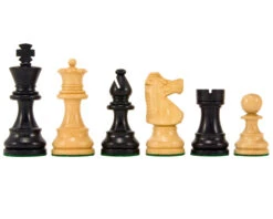 French Knight Black Mahogany Chess Set -Chess Shop RCPB101 05
