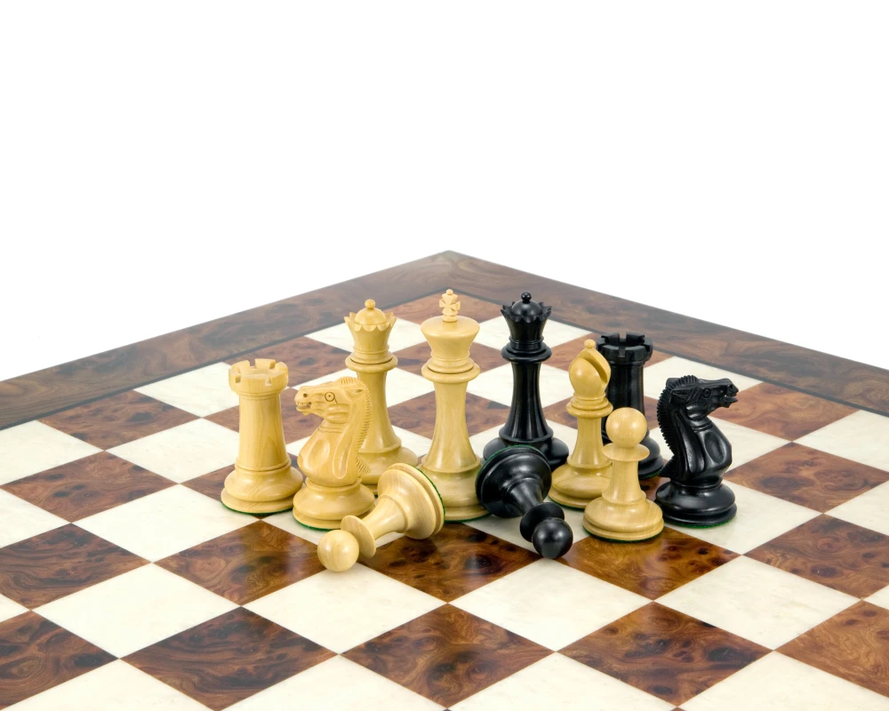 Old English Elite Ebony And Briar Luxury Chess Set 6 Old English Elite Ebony And Briar Luxury Chess Set - Image 6