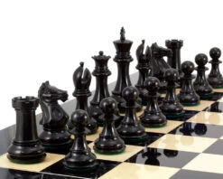 Sentinel Grand Ebony And Anegre Chess Set -Chess Shop RCPB148 02