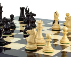Sentinel Grand Ebony And Anegre Chess Set -Chess Shop RCPB148 03