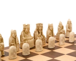 The Isle Of Lewis Walnut And Maple Chess Set -Chess Shop RCPB156 02