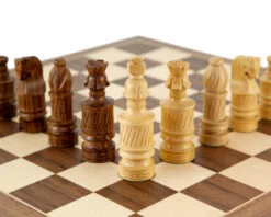 Coiled Jerusalem Sheesham And Walnut Chess Set -Chess Shop RCPB164 05