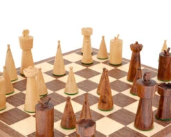 Art Deco Walnut Chess Set -Chess Shop RCPB167 03
