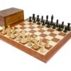Old English Elite Ebony & Mahogany Chess Set