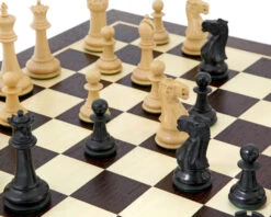 Victoria Ebonised Wenge Tournament Chess Set -Chess Shop RCPB207 03