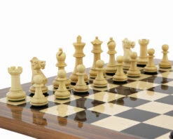 Old English Black And Palisander Chess Set -Chess Shop RCPB209 02
